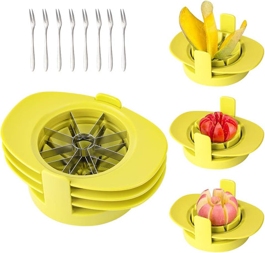 Fruit slicer with base (3 shapes)